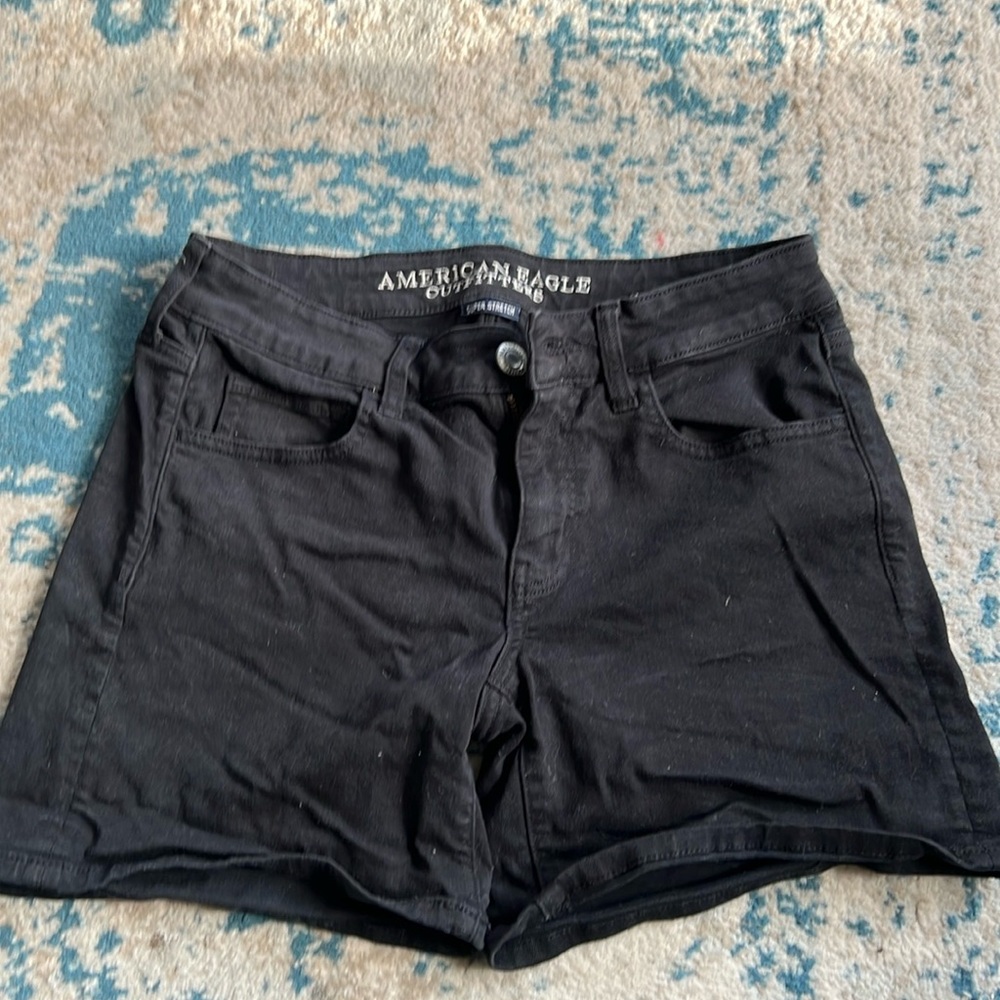 Black Jean Shorts